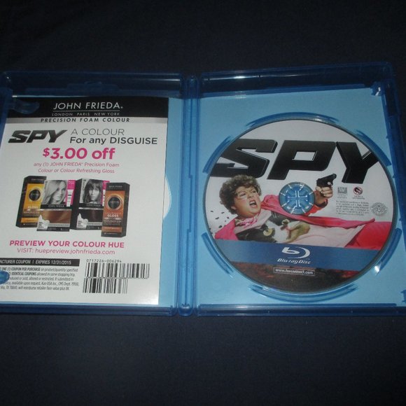 Spy (Blu-ray Disc, 2015, Canadian) - Picture 2 of 3